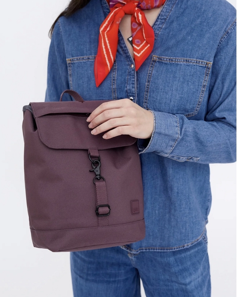 Mochila Mini Flap Lefrik – Púrpura Ciruela Mochila Mini Flap Lefrik – Púrpura Ciruela