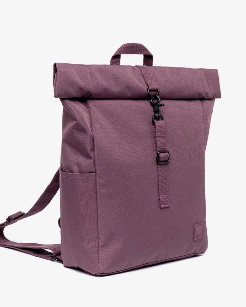 Mochila Roll-Top Lefrik Ciruela – Antelope, Reciclada y Antirrobo Mochila Roll-Top Lefrik Ciruela – Antelope, Reciclada y Antirrobo