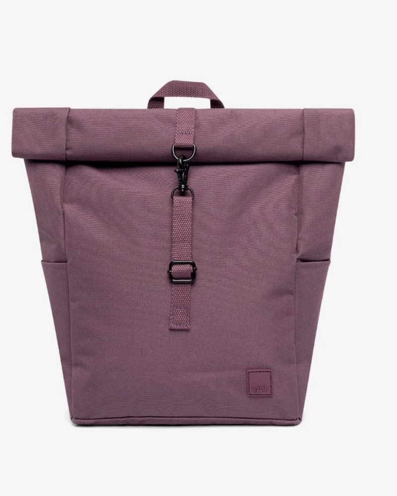Mochila Roll-Top Lefrik Ciruela – Antelope, Reciclada y Antirrobo Mochila Roll-Top Lefrik Ciruela – Antelope, Reciclada y Antirrobo