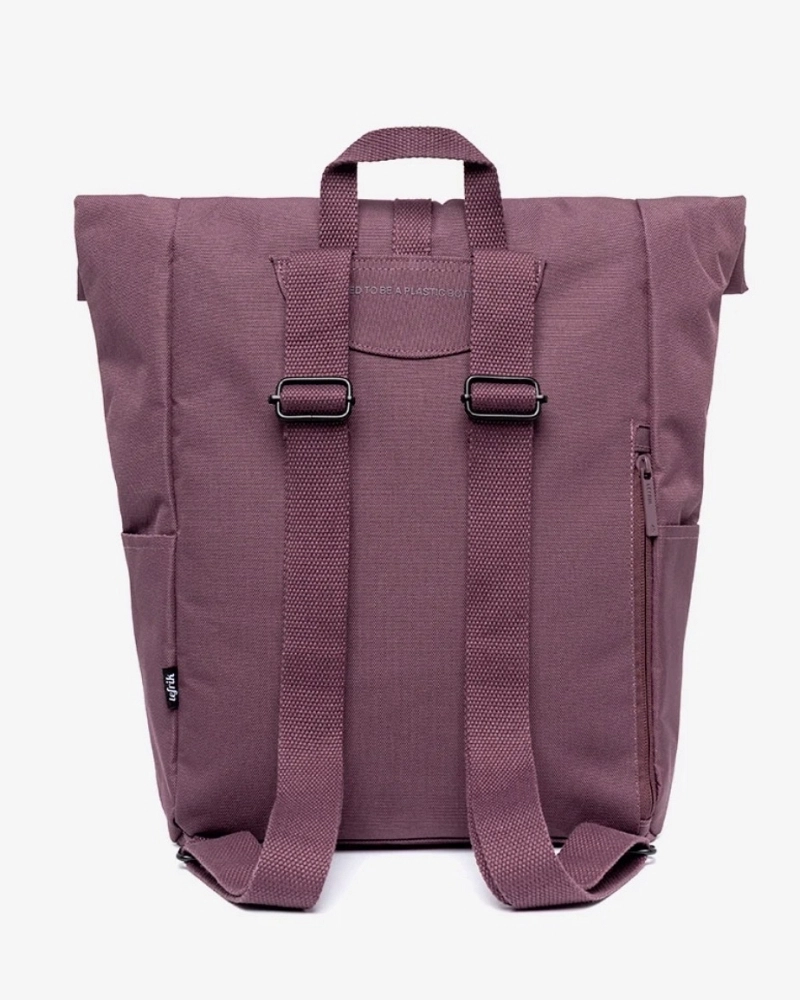 Mochila Roll-Top Lefrik Ciruela – Antelope, Reciclada y Antirrobo Mochila Roll-Top Lefrik Ciruela – Antelope, Reciclada y Antirrobo
