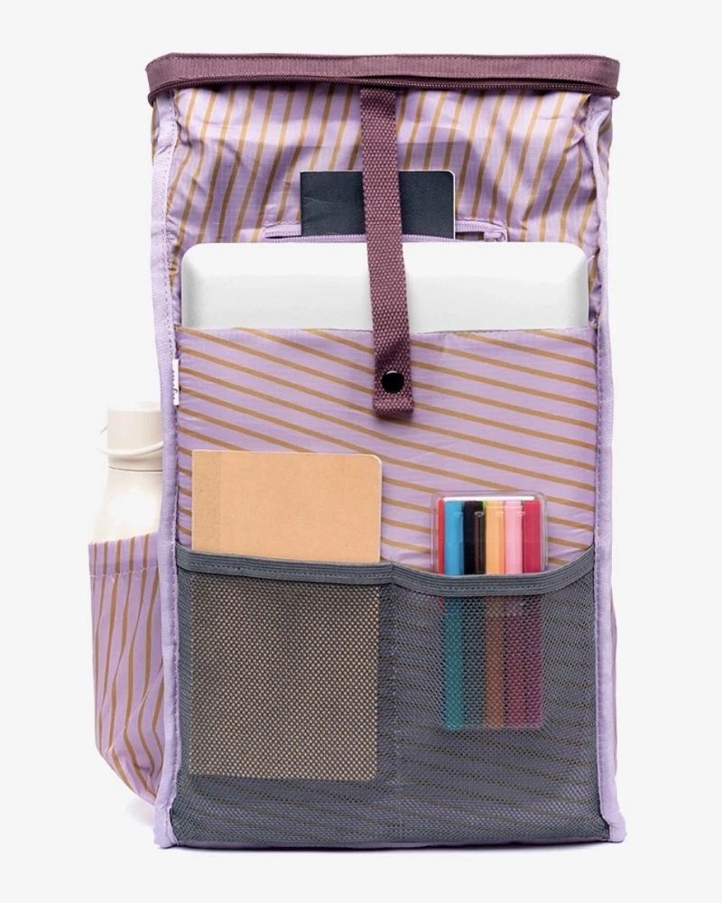 Mochila Roll-Top Lefrik Ciruela – Antelope, Reciclada y Antirrobo Mochila Roll-Top Lefrik Ciruela – Antelope, Reciclada y Antirrobo