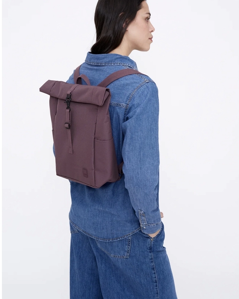 Mochila Roll-Top Lefrik Ciruela – Antelope, Reciclada y Antirrobo Mochila Roll-Top Lefrik Ciruela – Antelope, Reciclada y Antirrobo