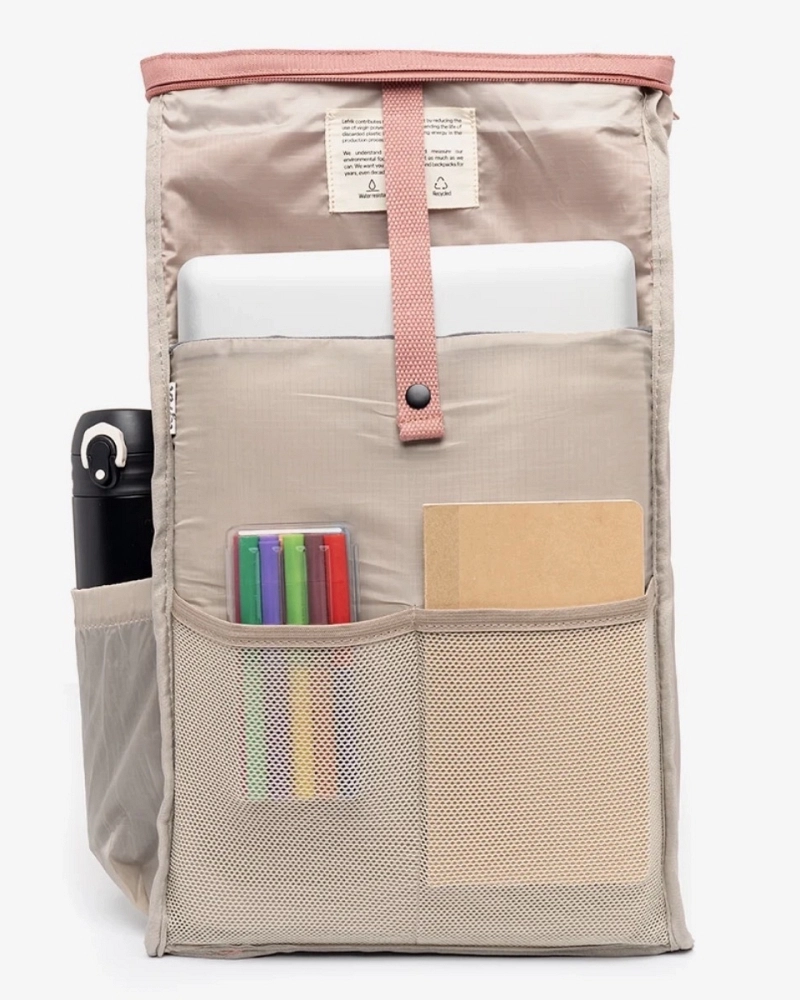 Mochila Roll-Top Lefrik Coral Mochila Roll-Top Lefrik Coral