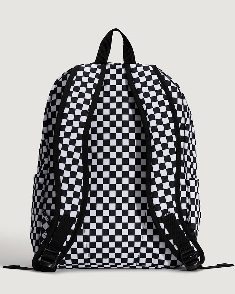 Mochila Vans Old Skool Cuadros Blanco y Negro Mochila Vans Old Skool Cuadros Blanco y Negro