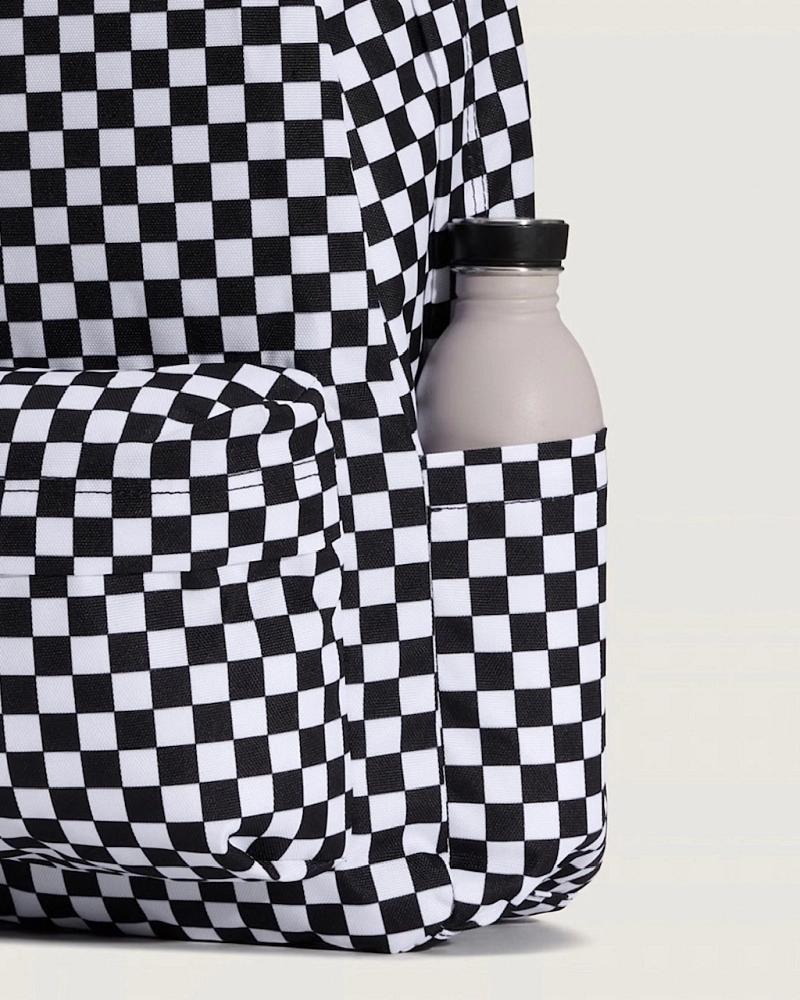 Mochila Vans Old Skool Cuadros Blanco y Negro Mochila Vans Old Skool Cuadros Blanco y Negro