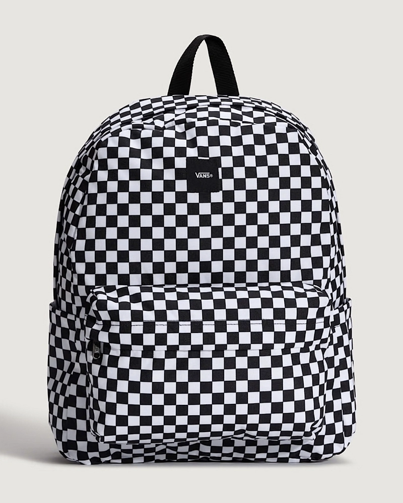 Mochila Vans Old Skool Cuadros Blanco y Negro Mochila Vans Old Skool Cuadros Blanco y Negro