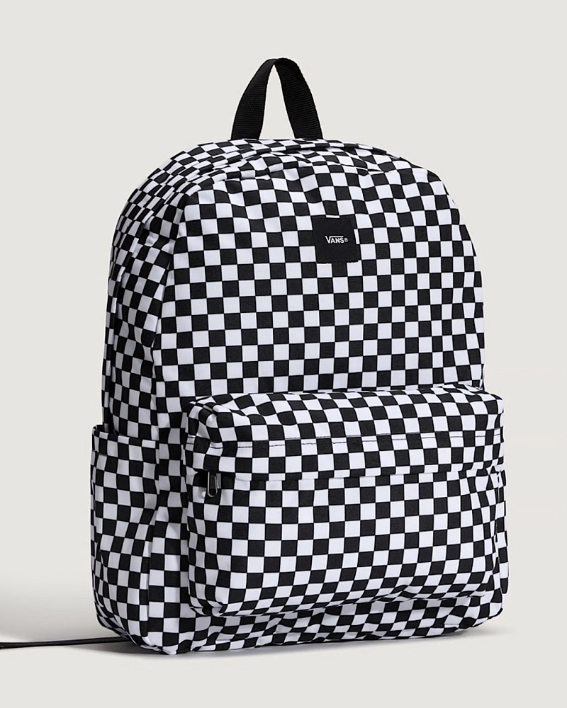 Mochila Vans Old Skool Cuadros Blanco y Negro Mochila Vans Old Skool Cuadros Blanco y Negro