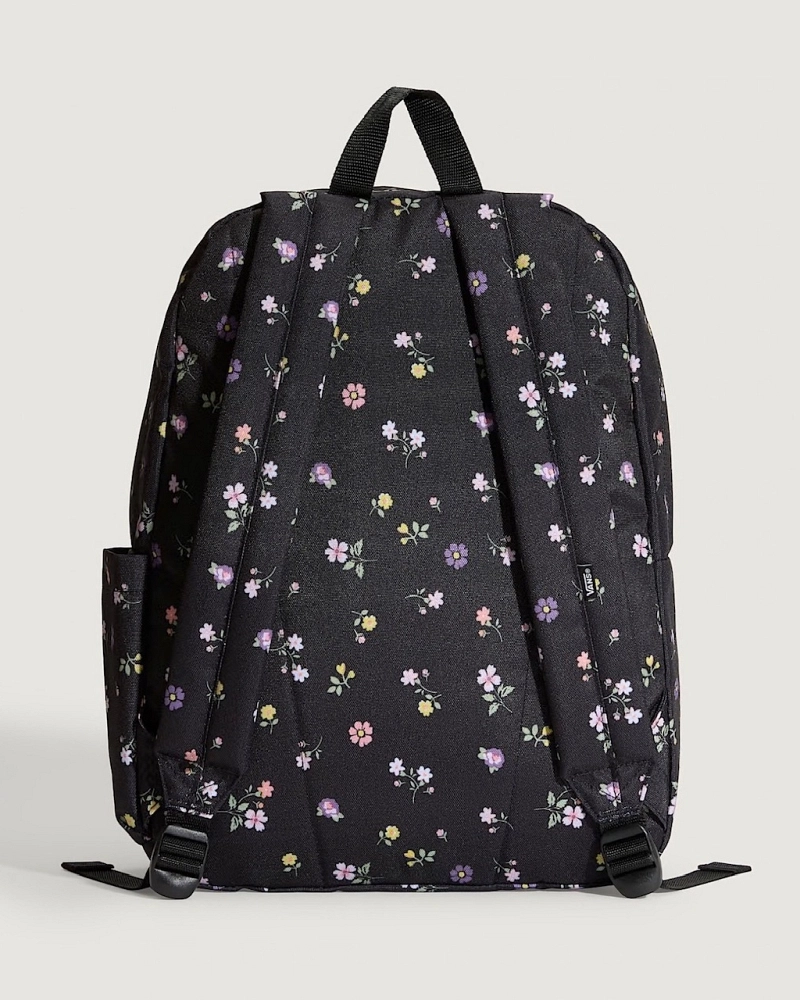 Mochila Vans Realm Off The Wall Estampado Floral Negro Mochila Vans Realm Off The Wall Estampado Floral Negro