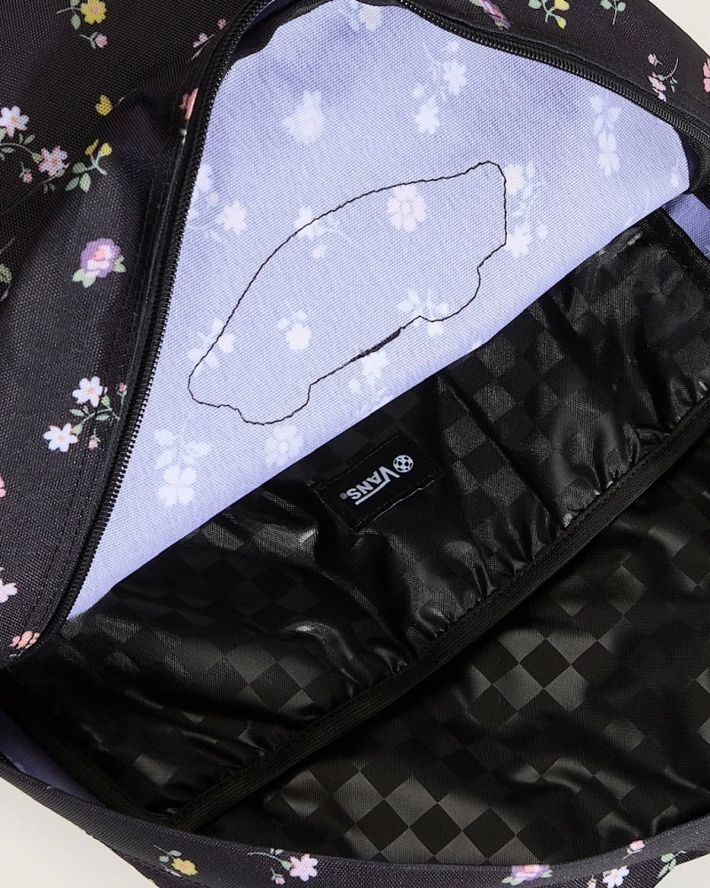 Mochila Vans Realm Off The Wall Estampado Floral Negro Mochila Vans Realm Off The Wall Estampado Floral Negro