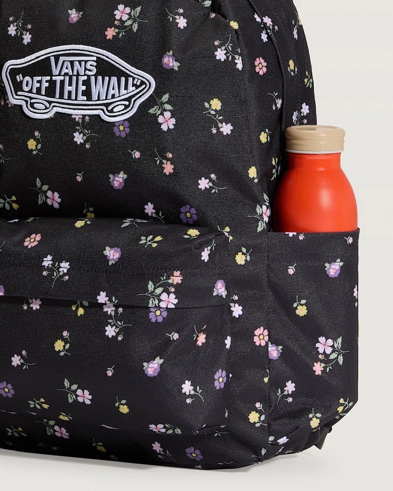 Mochila Vans Realm Off The Wall Estampado Floral Negro Mochila Vans Realm Off The Wall Estampado Floral Negro