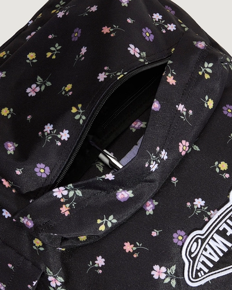Mochila Vans Realm Off The Wall Estampado Floral Negro Mochila Vans Realm Off The Wall Estampado Floral Negro