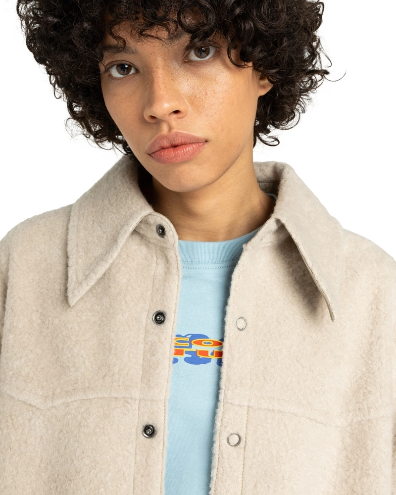 Overshirt Shepherd Fleece Oversize - Crudo/Beige Overshirt Shepherd Fleece Oversize - Crudo/Beige