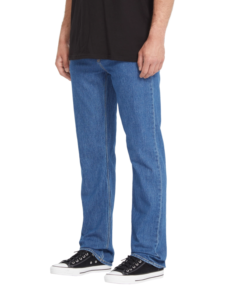 Pantalón Vaquero Volcom Solver Modern Straight - Denim Azul