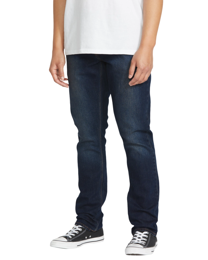 Pantalón Vaquero Volcom Solver Modern Straight - Denim Azul Oscuro