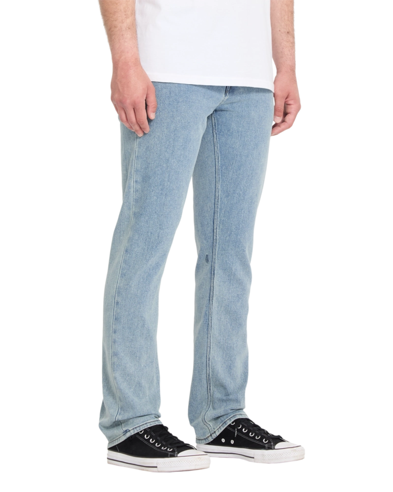 Pantalón Vaquero Volcom Vorta Slim Straight - Denim Azul Claro