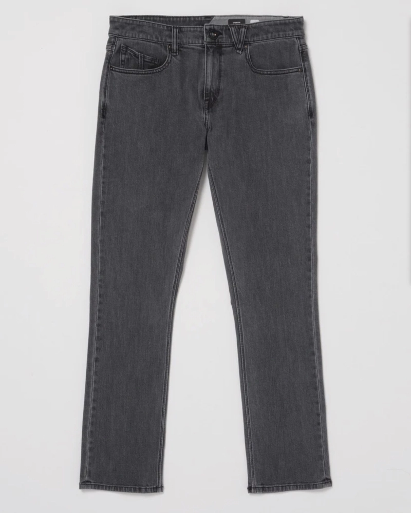 Pantalón Vaquero Volcom Vorta Slim Straight - Denim Gris