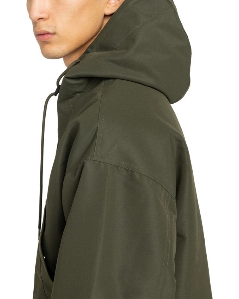 Parka Fishtail Element Hombre Verde Caqui Impermeable con Capucha Parka Fishtail Element Hombre Verde Caqui Impermeable con Capucha