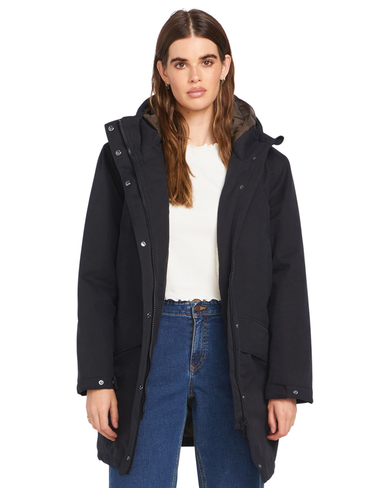 Parka Volcom Somestone 10K Mujer | Negro