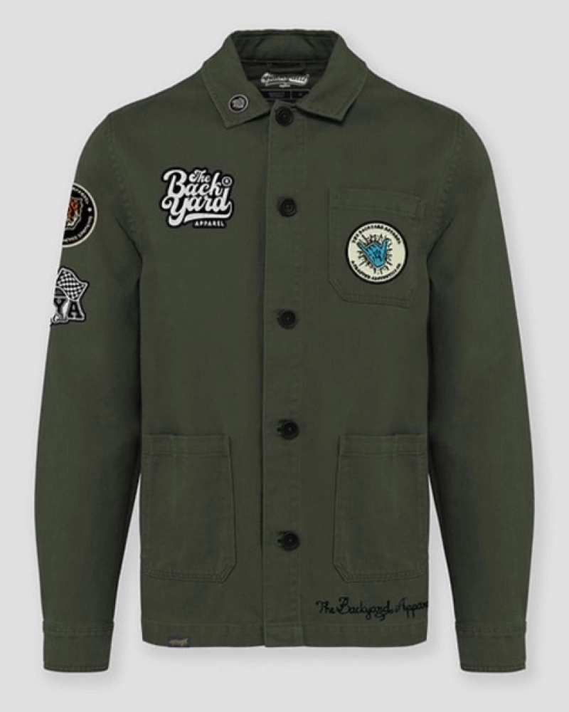 Patched & Embroidered Organic Jacket