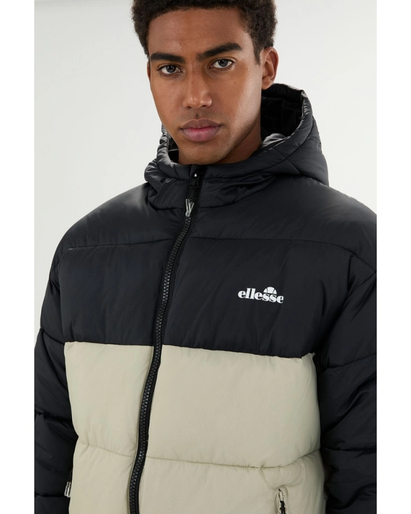 Plumífero Ellesse Ascari 2 Retro Negro y Beige