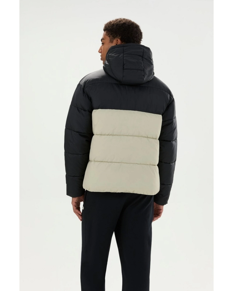 Plumífero Ellesse Ascari 2 Retro Negro y Beige
