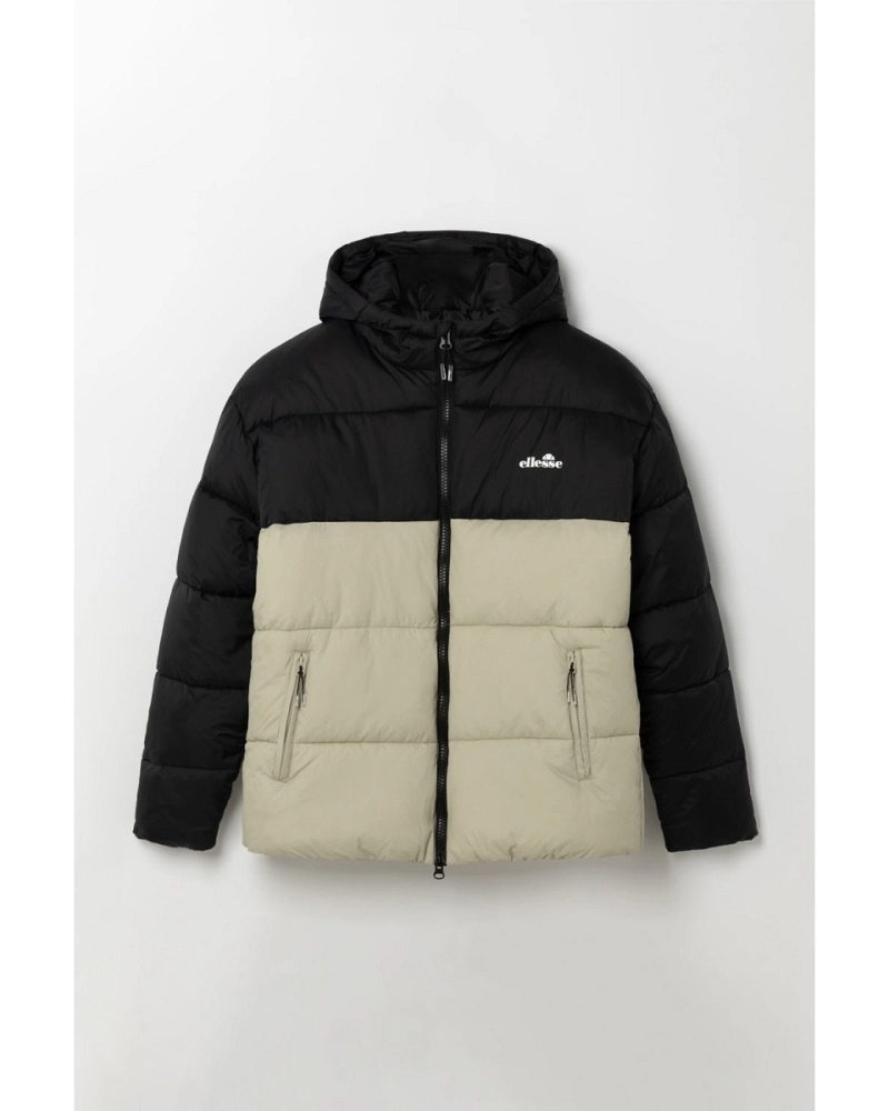Plumífero Ellesse Ascari 2 Retro Negro y Beige