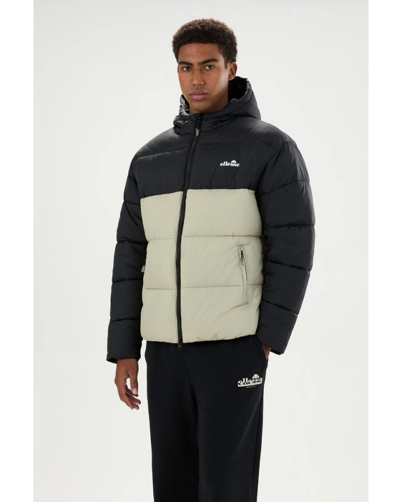 Plumífero Ellesse Ascari 2 Retro Negro y Beige