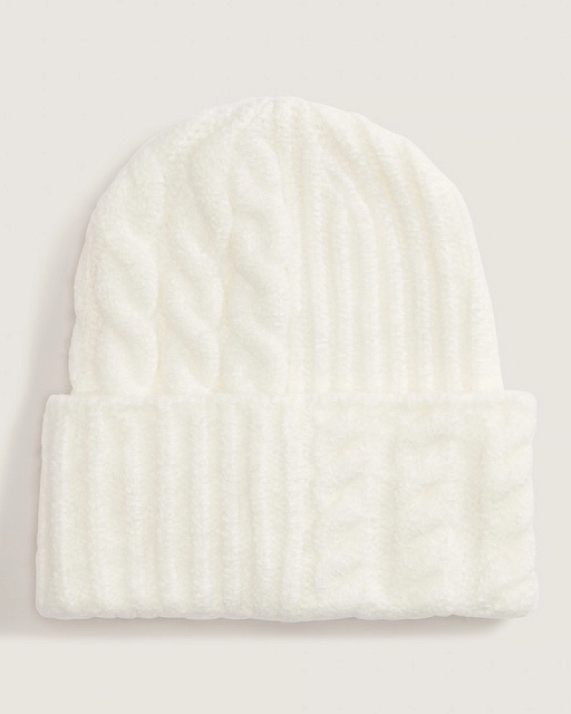 Revelle cuff beanie blanco