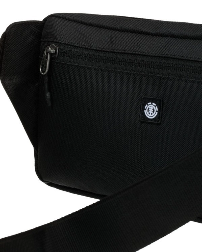 Riñonera Element Organizer Negra | Bolsa de Cintura Multibolsillo Unisex