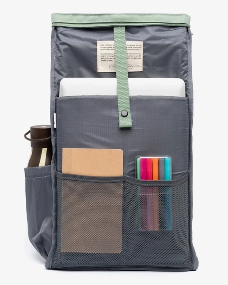 Roll mini backpack sage