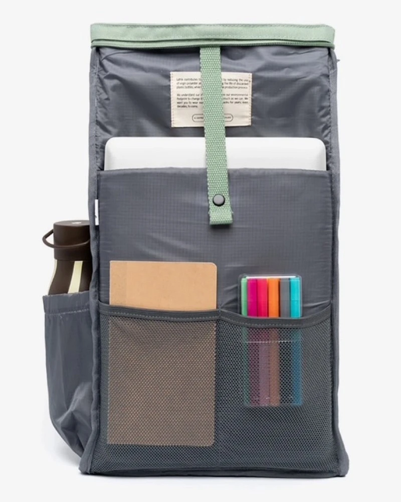Roll mini backpack sage