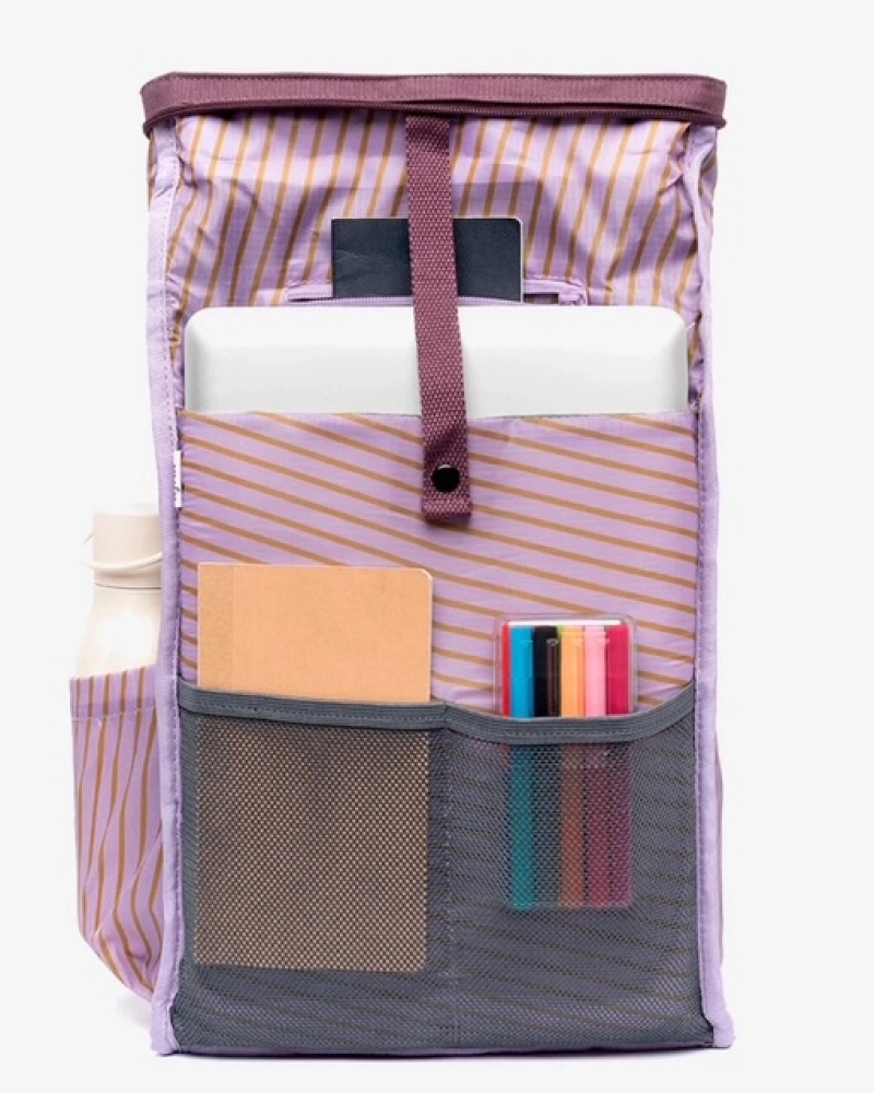 Roll mini stripes maroon