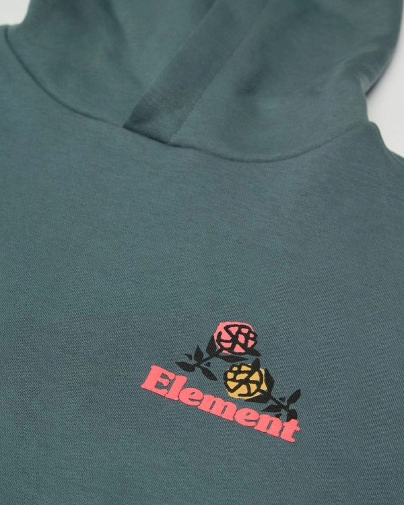 Sudadera con Capucha Element Hand Full Verde | Hoodie Unisex Estampado Floral Skate Sudadera con Capucha Element Hand Full Verde | Hoodie Unisex Estampado Floral Skate
