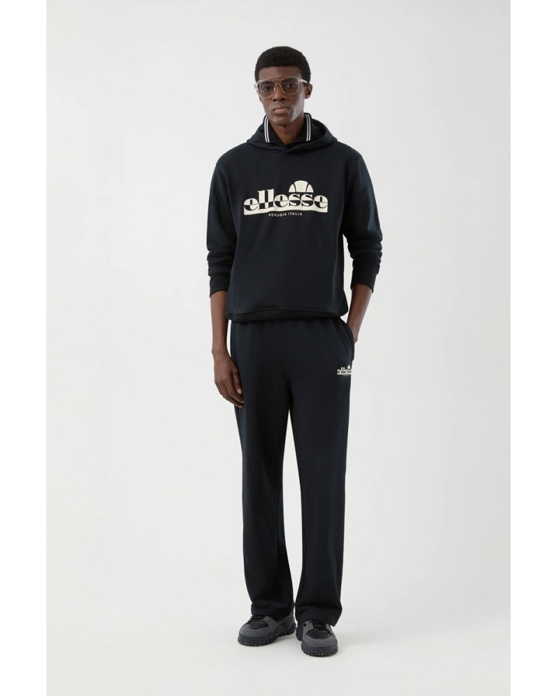 Sudadera con capucha Ellesse Plerica OH Hoodie hombre negra logo vintage Sudadera con capucha Ellesse Plerica OH Hoodie hombre negra logo vintage