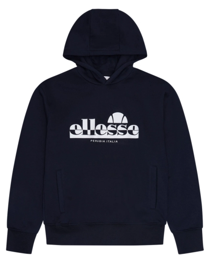 Sudadera con capucha Ellesse Plerica OH Hoodie hombre negra logo vintage Sudadera con capucha Ellesse Plerica OH Hoodie hombre negra logo vintage