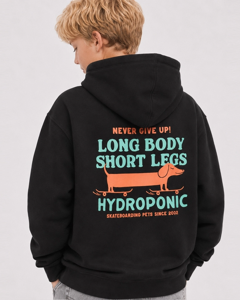 Sudadera con Capucha Infantil Hydroponic Long Body Short Legs Sudadera con Capucha Infantil Hydroponic Long Body Short Legs