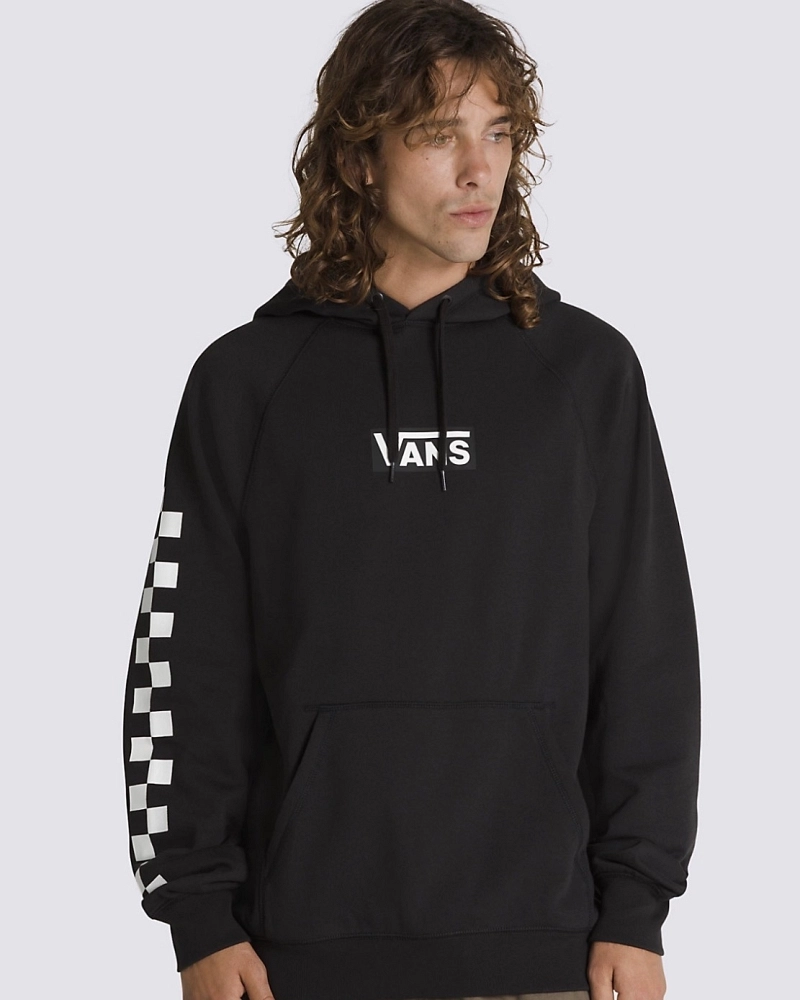 Sudadera con Capucha Vans Checkerboard Sleeve – Negro Sudadera con Capucha Vans Checkerboard Sleeve – Negro