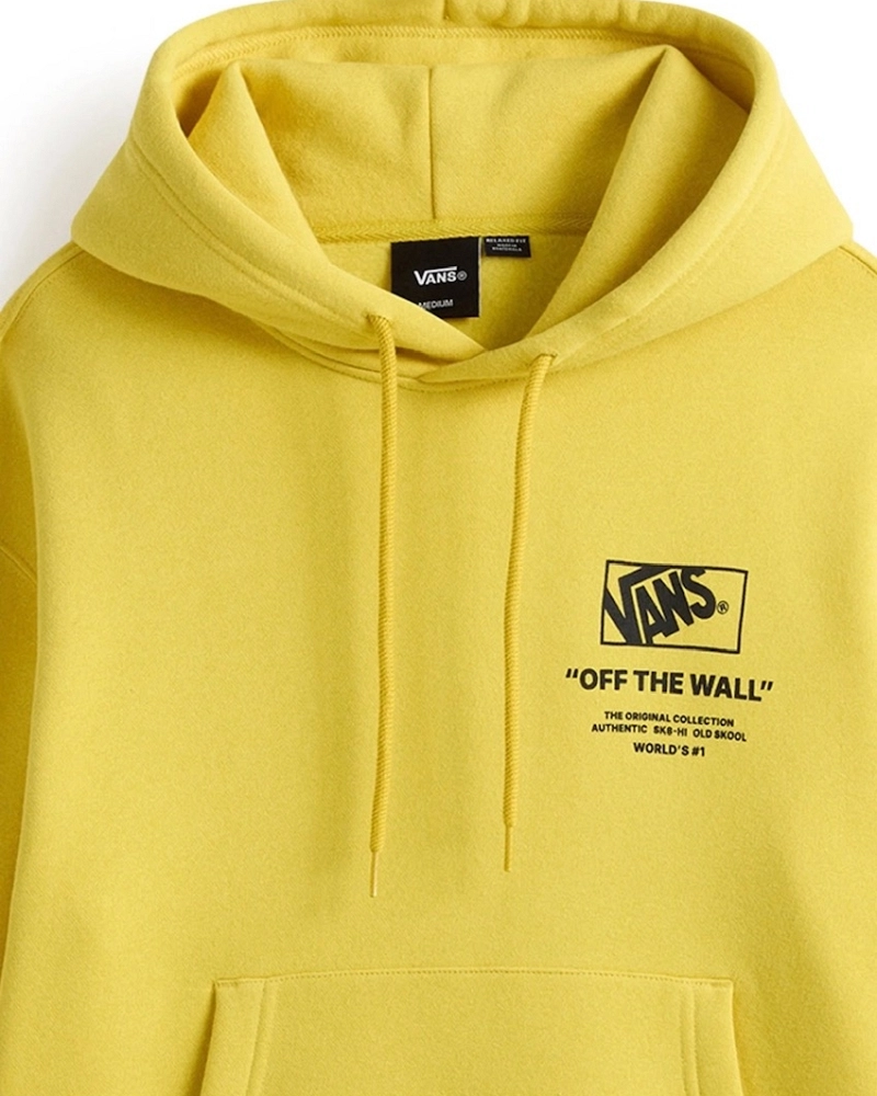 Sudadera con Capucha Vans Off The Wall Amarilla | Colección Original Sudadera con Capucha Vans Off The Wall Amarilla | Colección Original