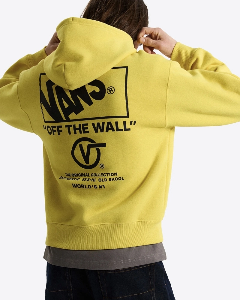 Sudadera con Capucha Vans Off The Wall Amarilla | Colección Original Sudadera con Capucha Vans Off The Wall Amarilla | Colección Original