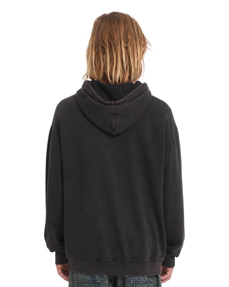 Sudadera con Capucha Volcom Gráfico Alado - Negro Washed