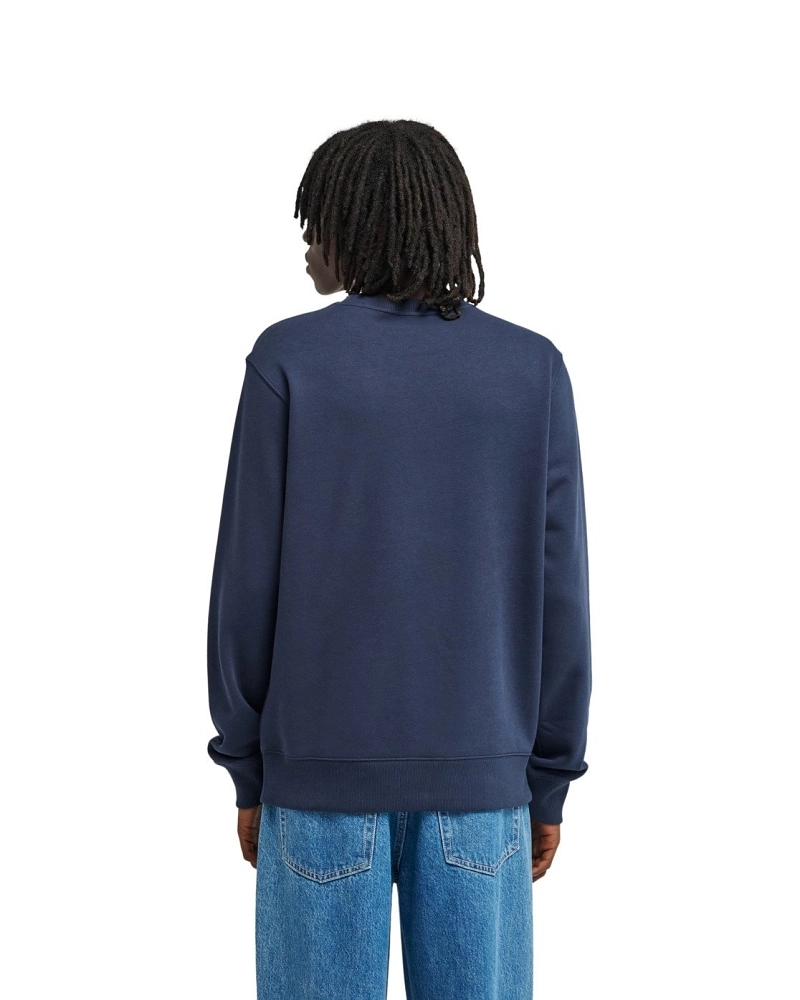Sudadera Element Hombre Azul Marino Cuello Redondo  Icon Embroidery