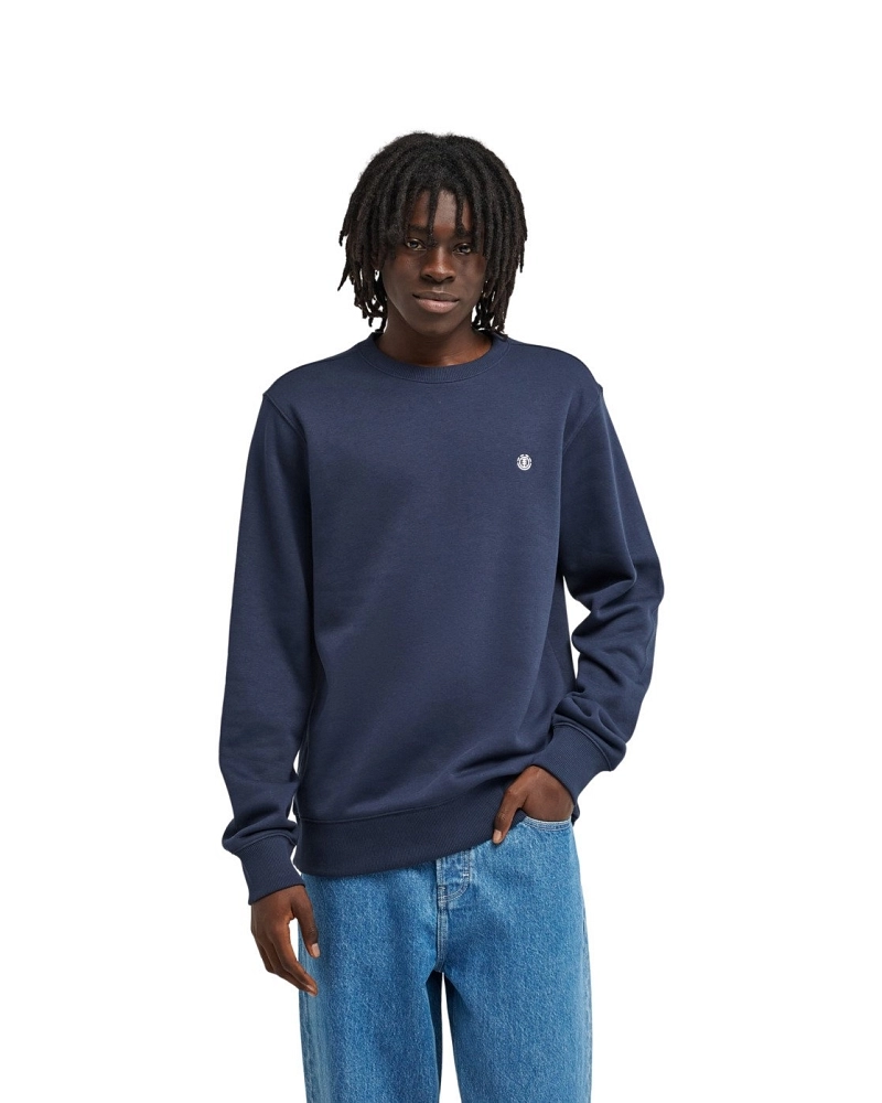 Sudadera Element Hombre Azul Marino Cuello Redondo  Icon Embroidery
