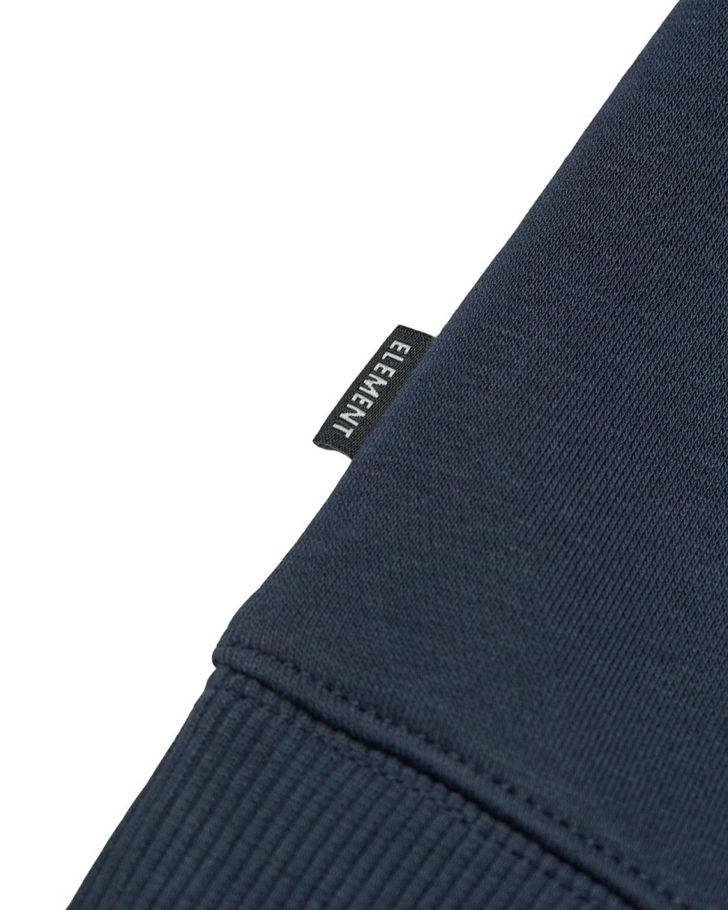 Sudadera Element Hombre Azul Marino Cuello Redondo  Icon Embroidery