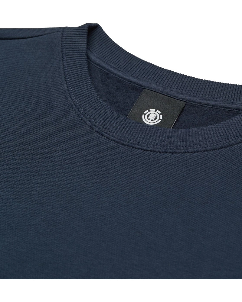 Sudadera Element Hombre Azul Marino Cuello Redondo  Icon Embroidery