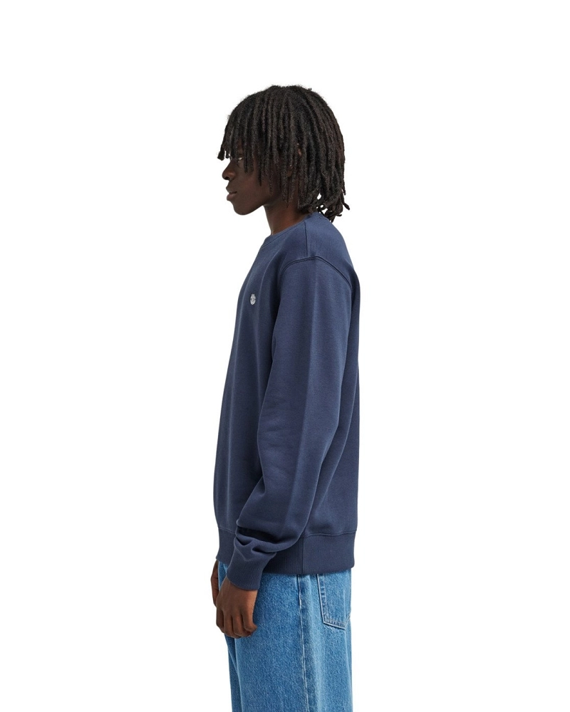 Sudadera Element Hombre Azul Marino Cuello Redondo  Icon Embroidery