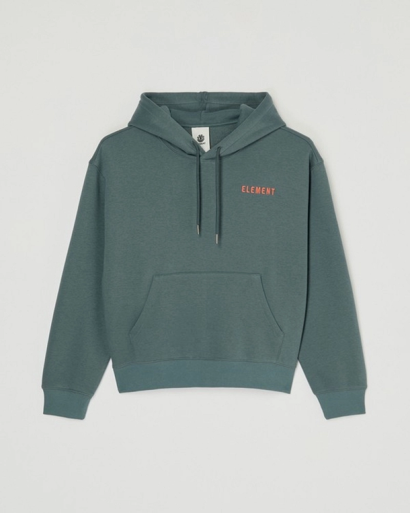 Sudadera Element Mujer Capucha Verde con Flores | Peace Of Mind Sudadera Element Mujer Capucha Verde con Flores | Peace Of Mind