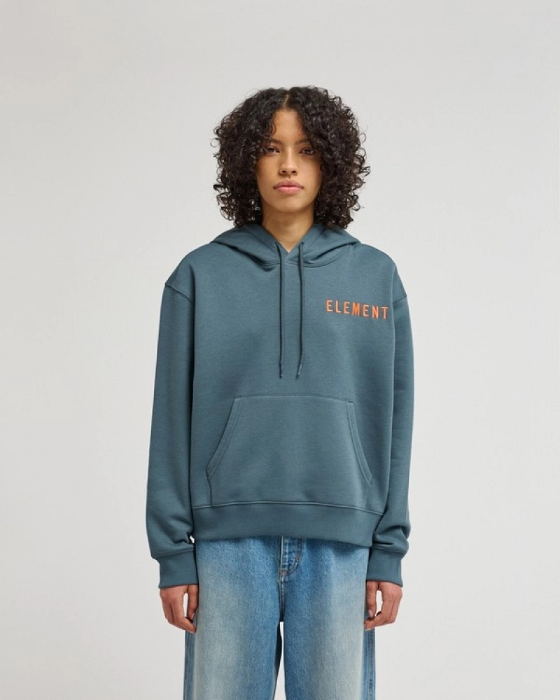 Sudadera Element Mujer Capucha Verde con Flores | Peace Of Mind Sudadera Element Mujer Capucha Verde con Flores | Peace Of Mind