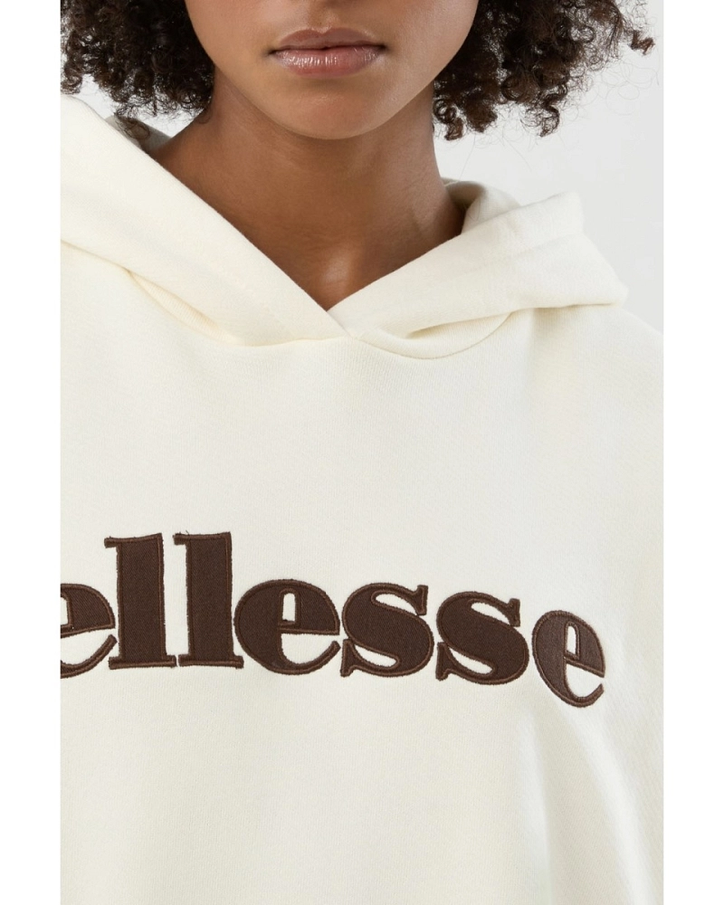 Sudadera Ellesse Mujer con Capucha Crema  Oversize