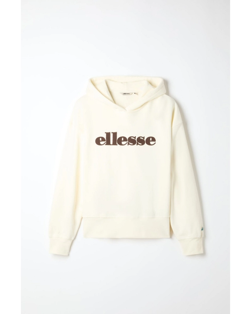 Sudadera Ellesse Mujer con Capucha Crema  Oversize