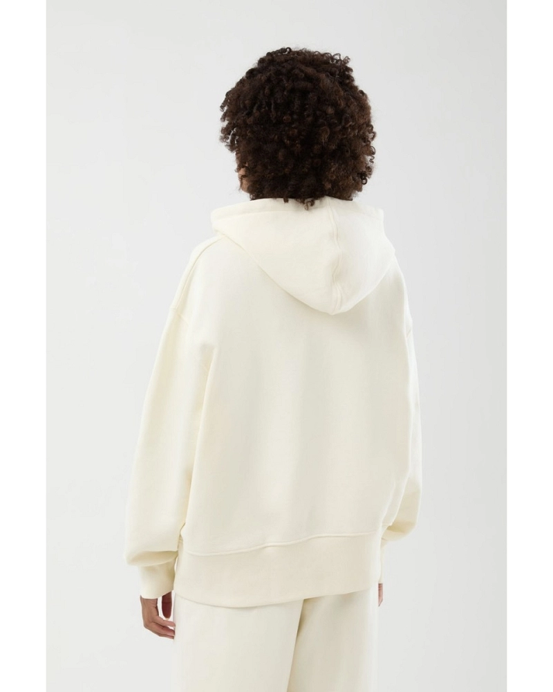 Sudadera Ellesse Mujer con Capucha Crema  Oversize